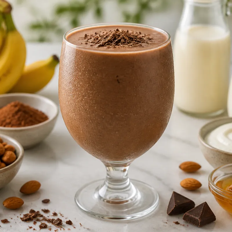 Almond Yoghurt Smoothie with Cocoa