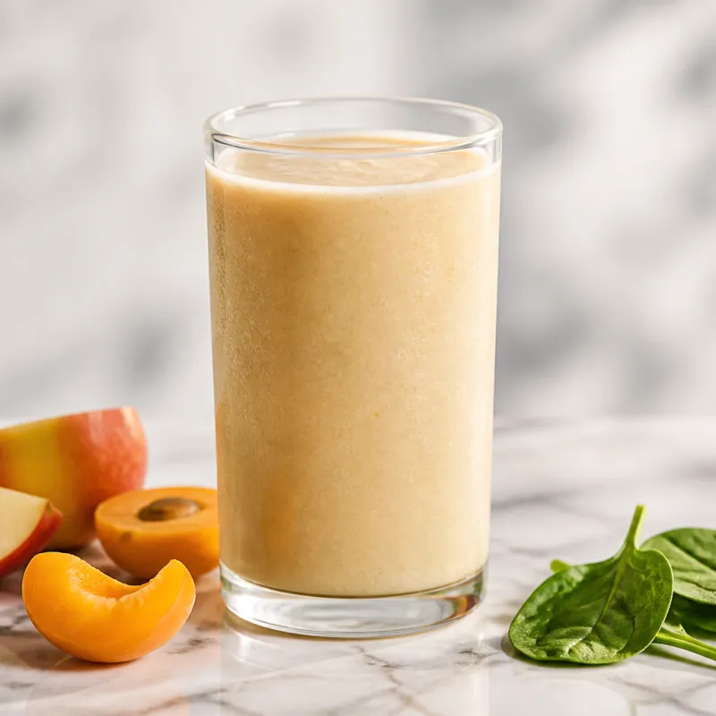 Apple Apricot Smoothie with Soy Milk