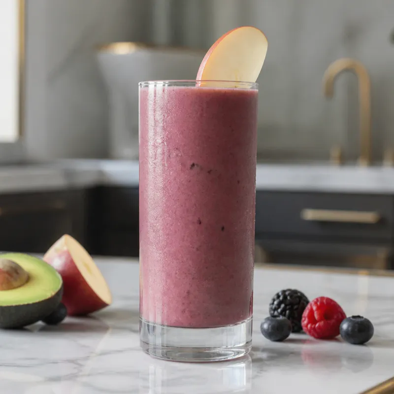 Apple Berry Smoothie with Avocado