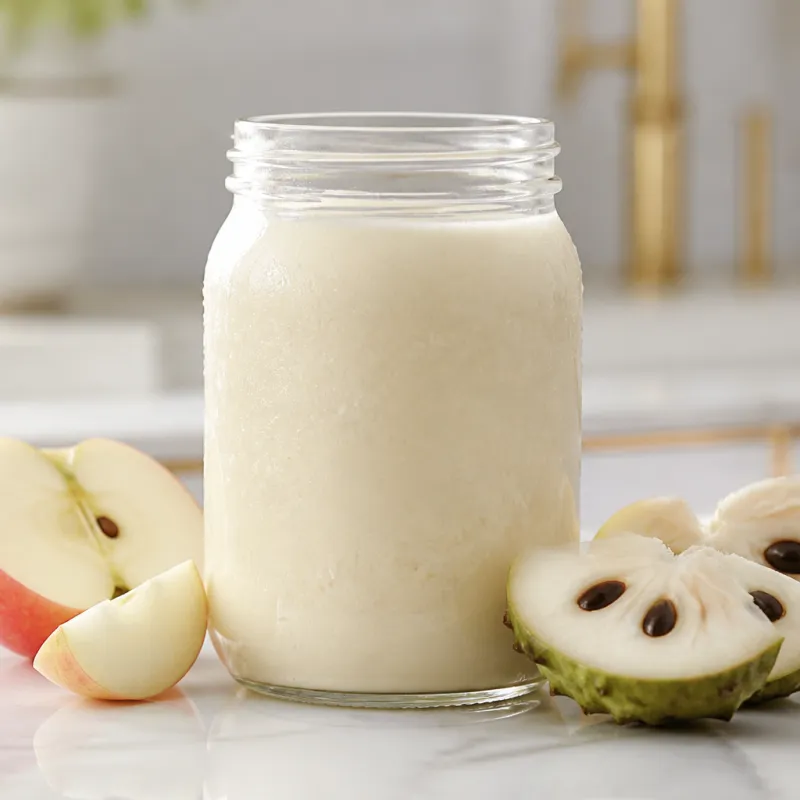 Smoothie de manzana y chirimoya