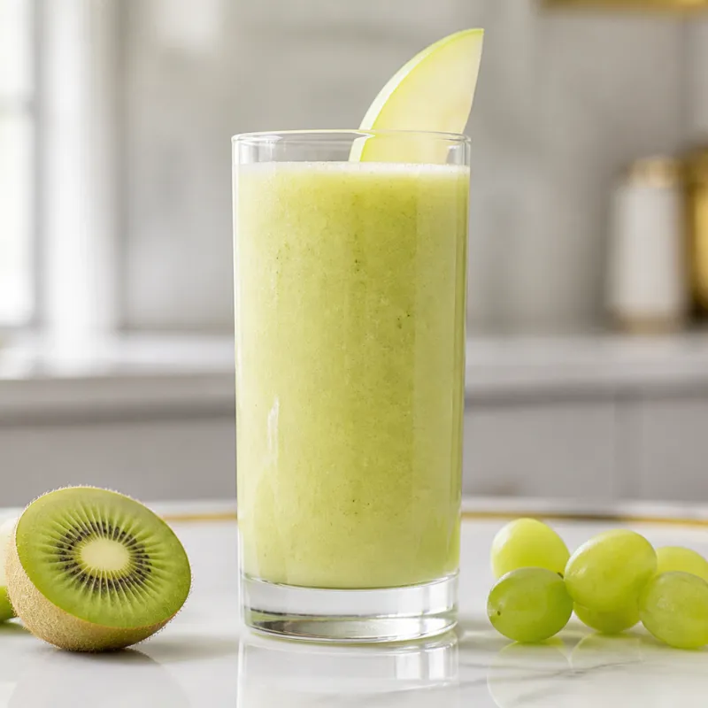 Apple Kiwi Smoothie with Grapes
