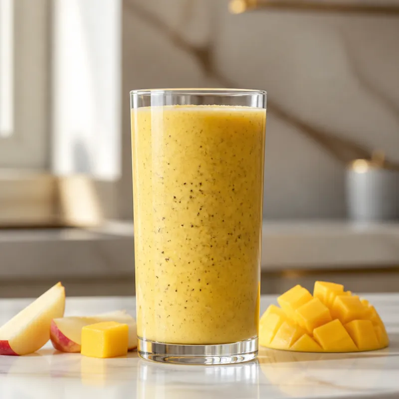 Apple Mango Smoothie with Chia Seeds