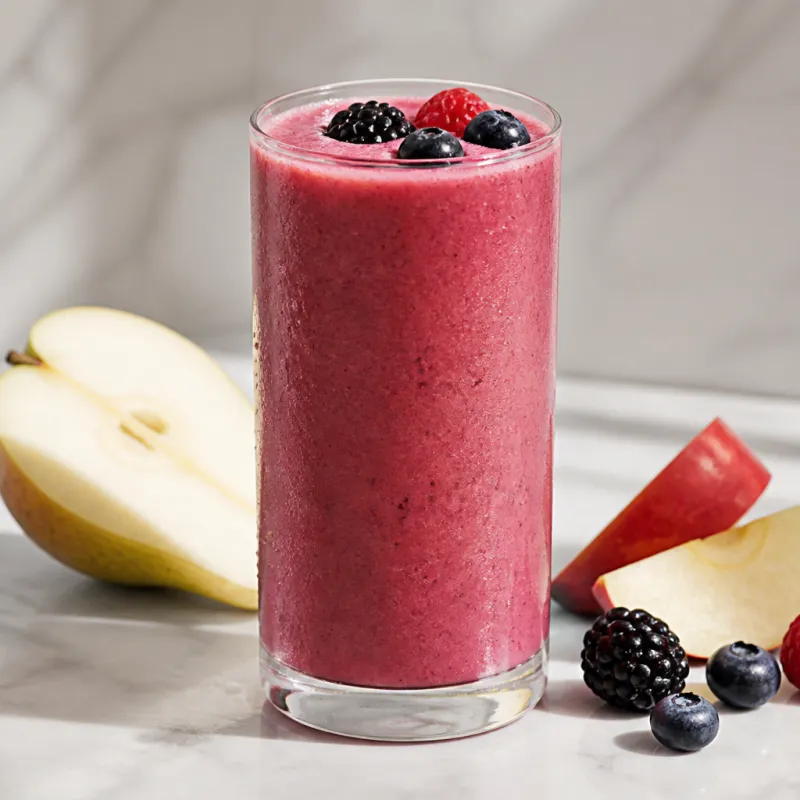 Apple Pear Berry Smoothie