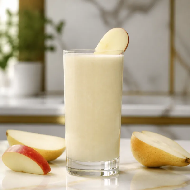 Apple Pear Smoothie with Almond Milk