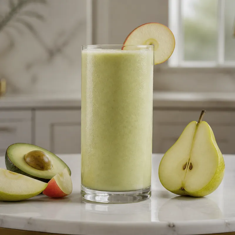 Apple Pear Smoothie with Avocado