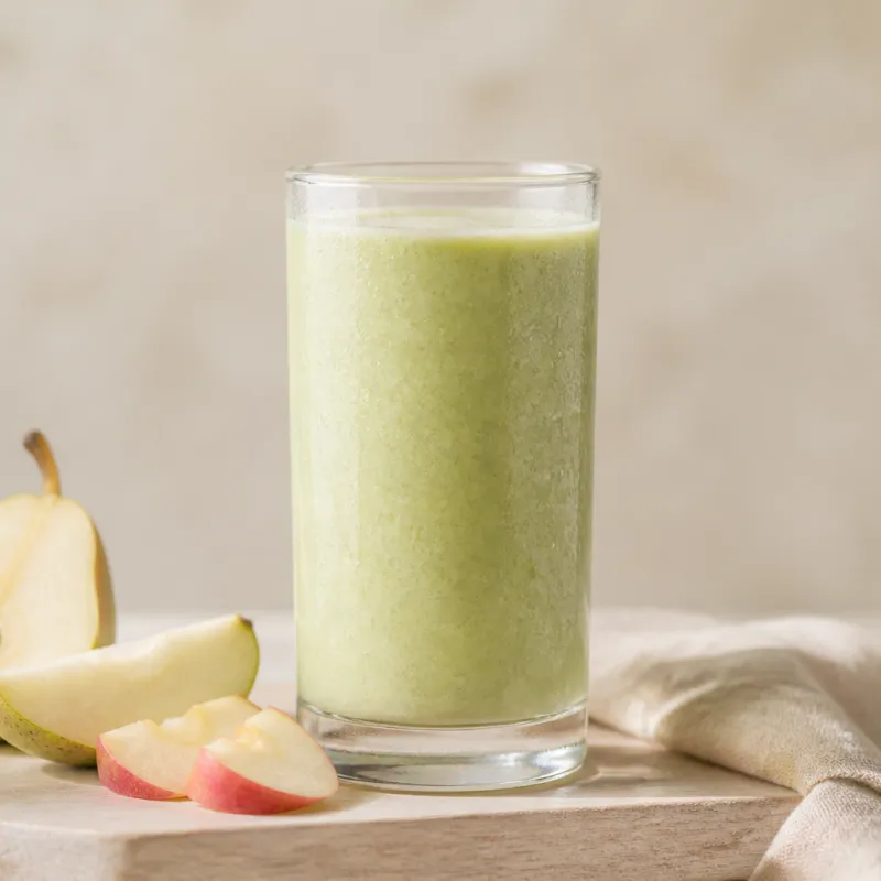Apple Pear Smoothie with Matcha