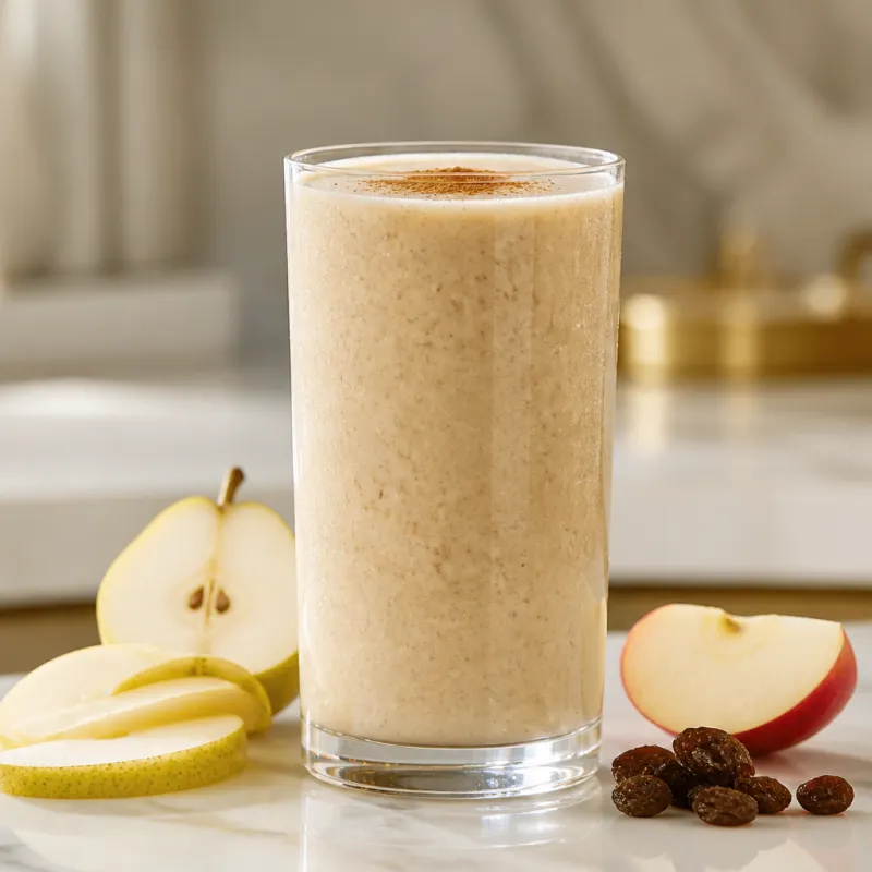 Apple Pear Smoothie with Sultanas