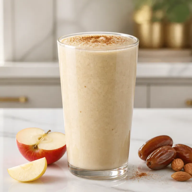 Apple Smoothie with Dates and Cinnamon