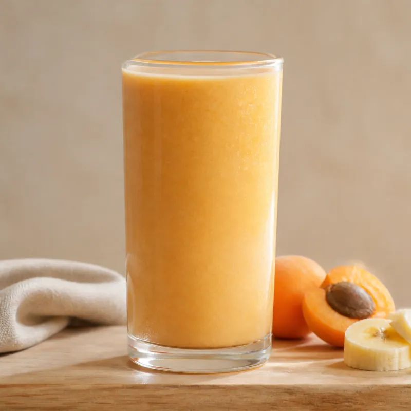Apricot Banana Smoothie with Coconut Milk