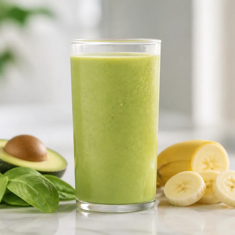 Avocado Banana Smoothie with Spinach