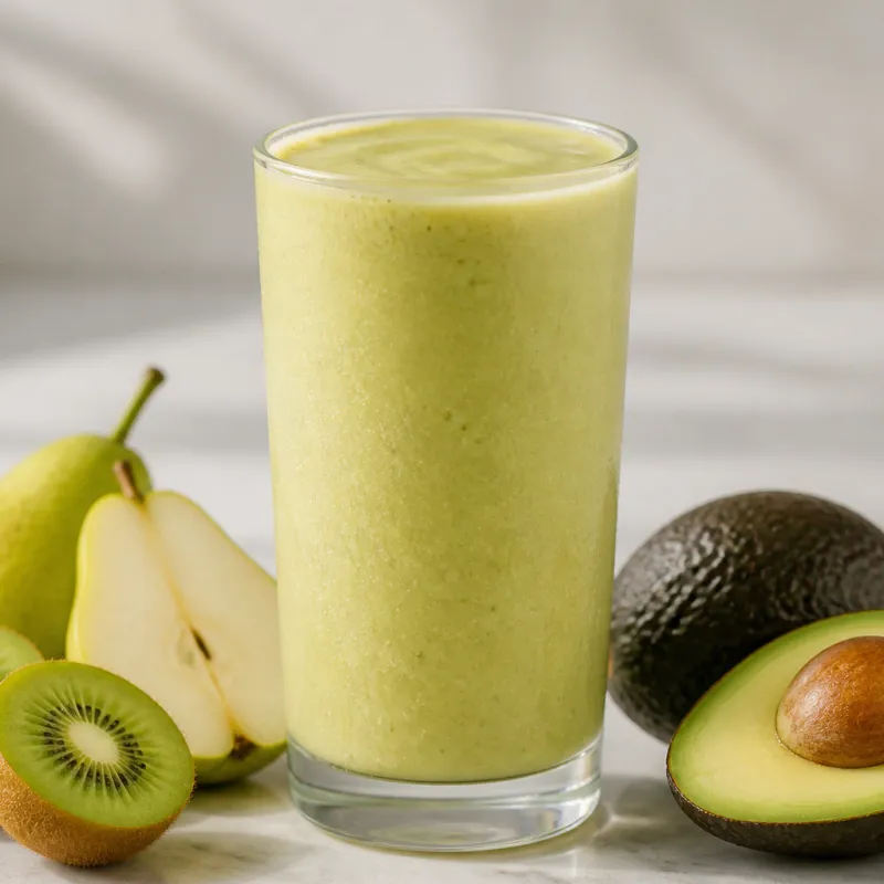 Avocado Kiwi Smoothie with Coconut Milk