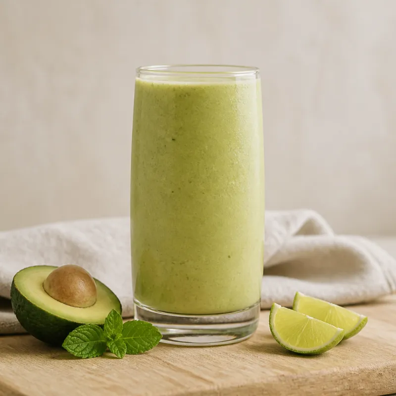 Avocado Mint Smoothie with Coconut Water