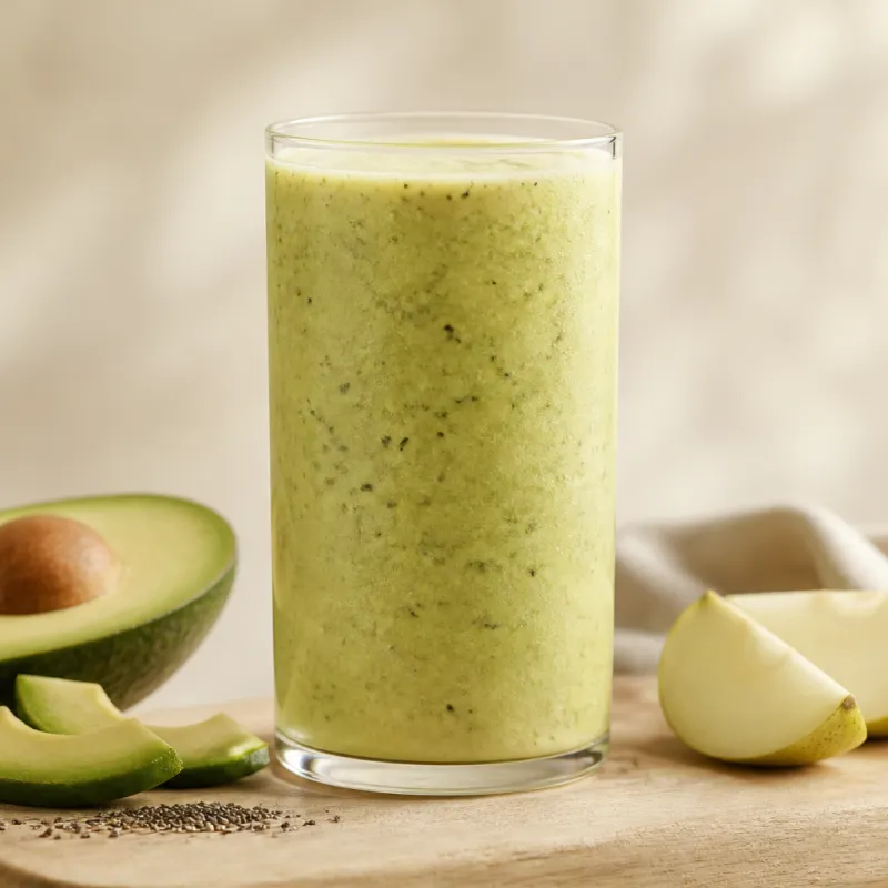 Avocado Pear Smoothie with Coconut Water