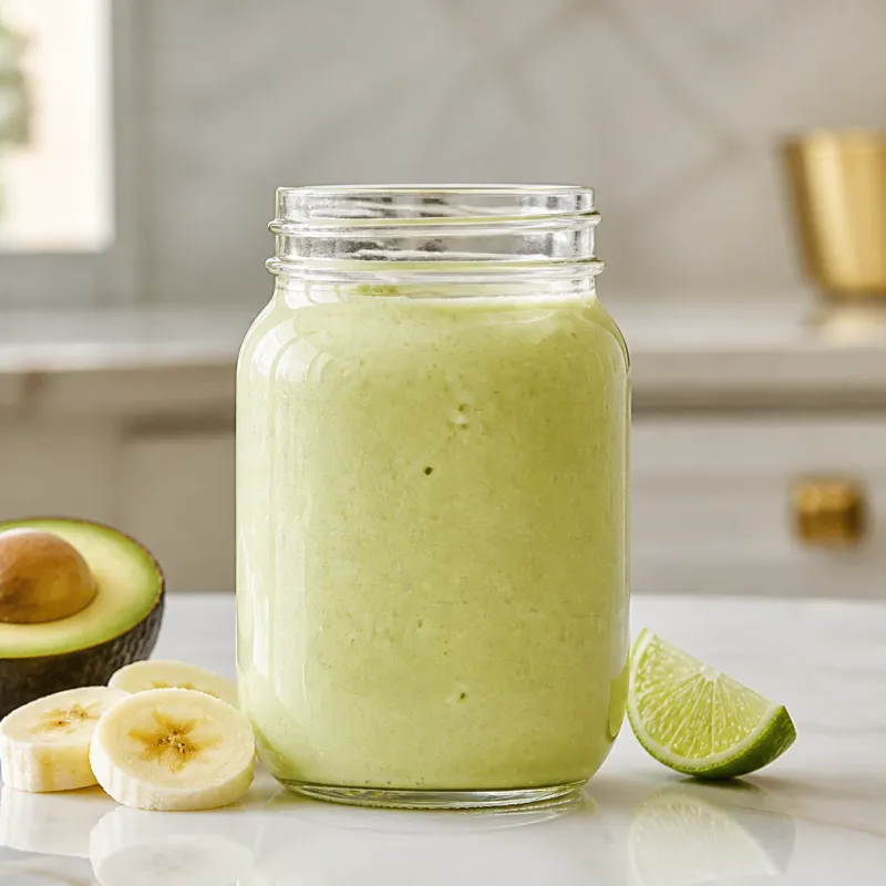 Smoothie de aguacate con agua de coco