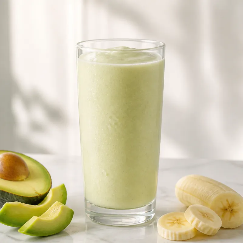 Avocado Yogurt Smoothie with Banana