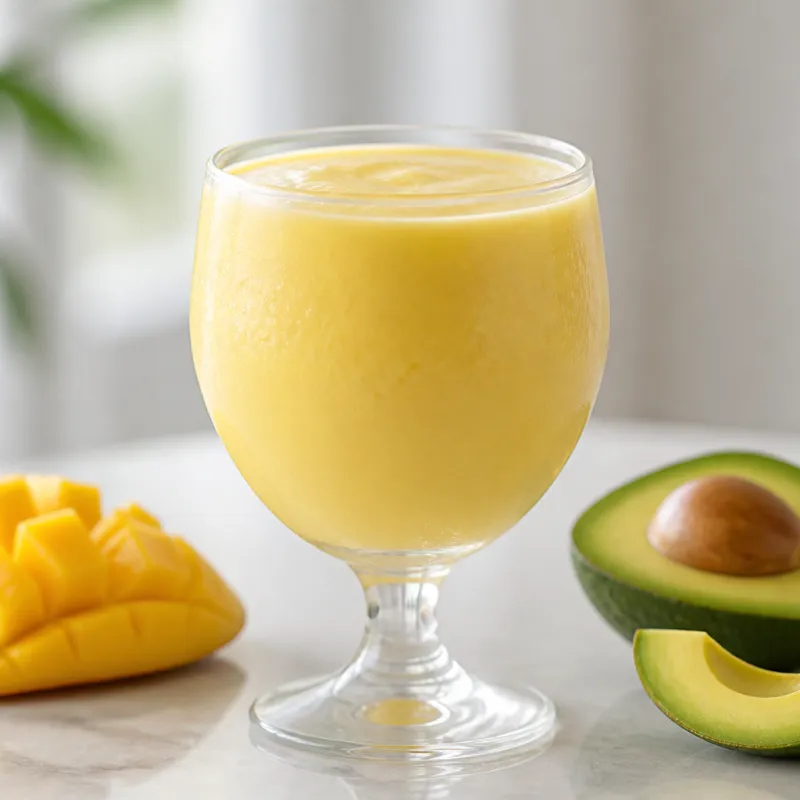 Avocado Yogurt Smoothie with Mango