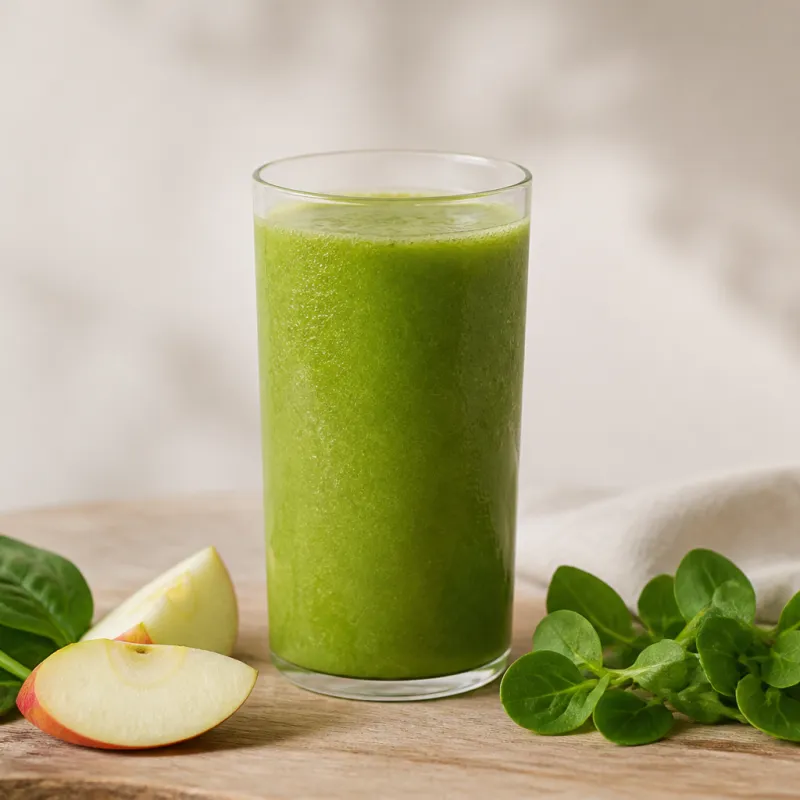 Baby Spinach and Apple Juice Smoothie