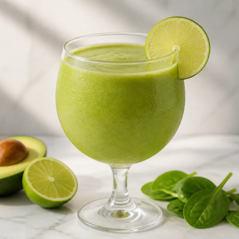 Baby Spinach Avocado Smoothie with Lime