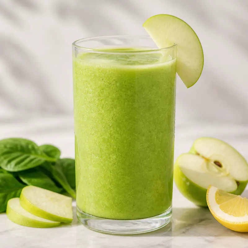 Smoothie de espinaca baby con manzana
