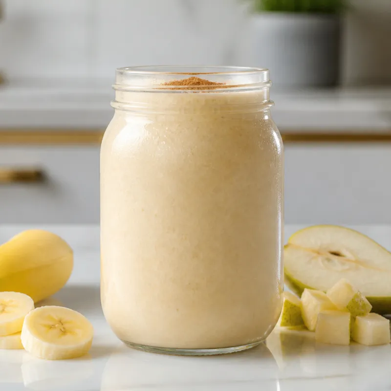 Banana Almond Smoothie with Pear
