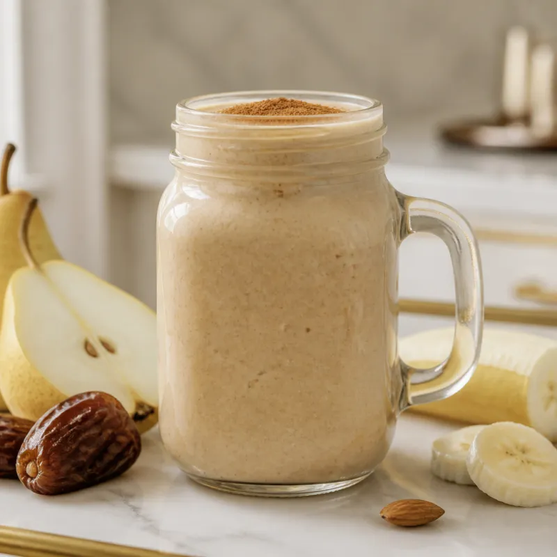 Banana Almond Smoothie with Dates