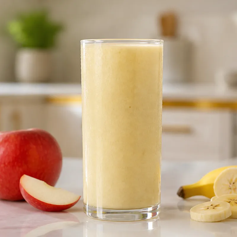 Banana and Red Apple Smoothie
