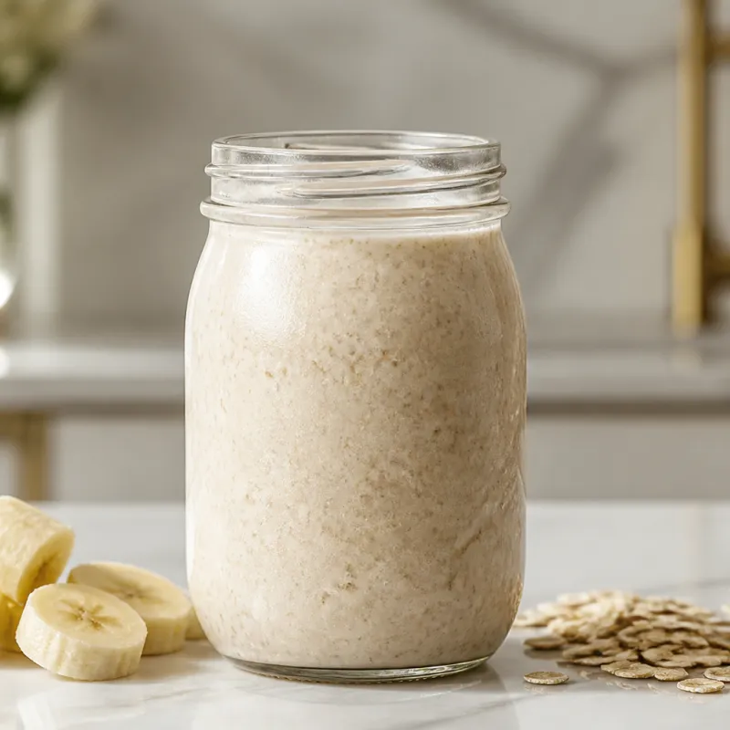 Banana Oat Smoothie with Cinnamon