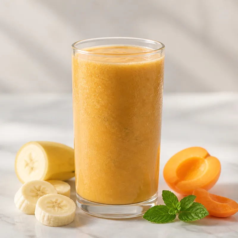 Smoothie de plátano y albaricoque
