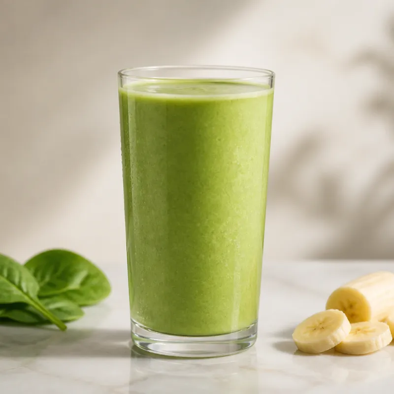 Banana Spinach Smoothie with Matcha