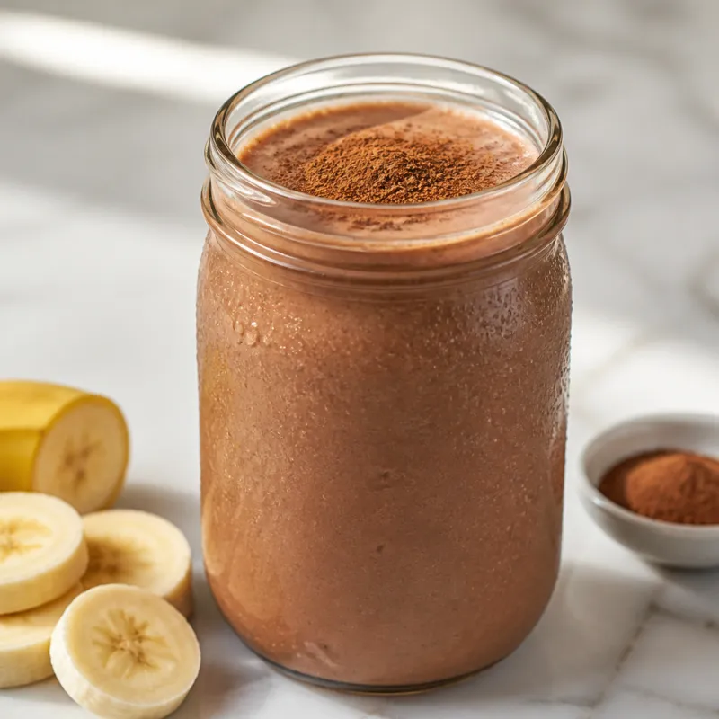 Smoothie de plátano y chocolate
