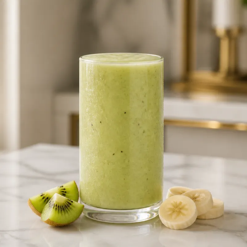 Banana Kiwi Smoothie with Coconut Milk
