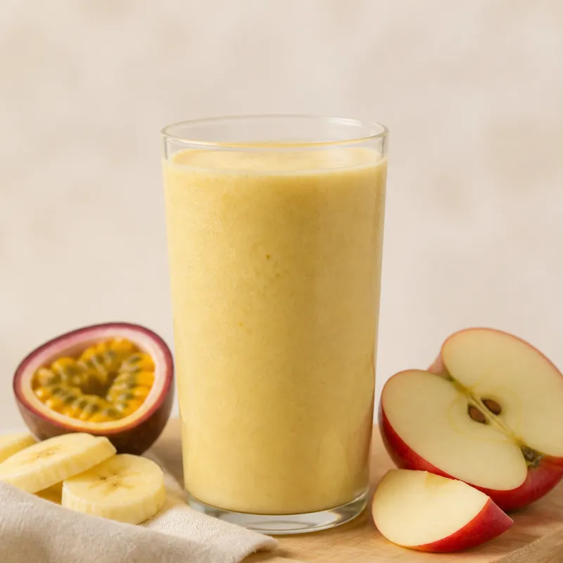 Banana Passion Fruit Smoothie with Apple