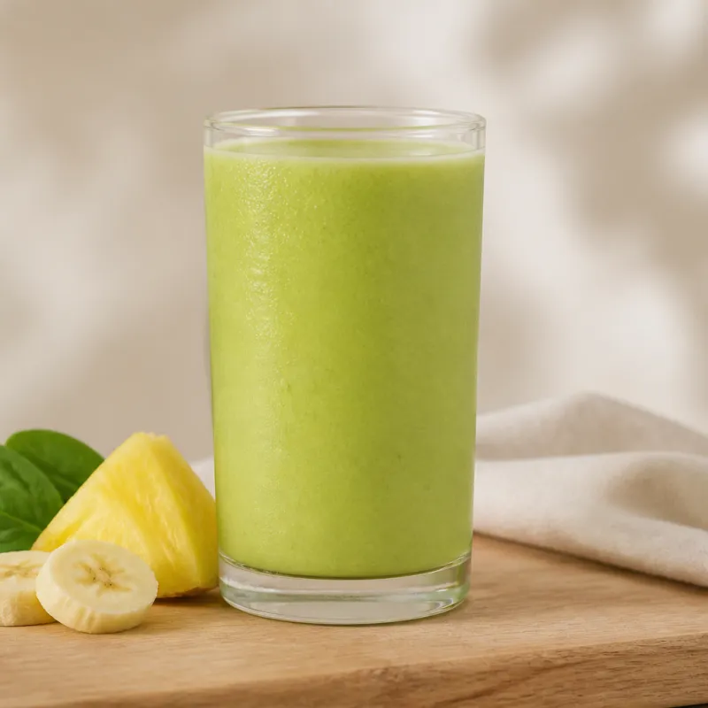 Bananen-Ananas-Smoothie mit Kokosöl