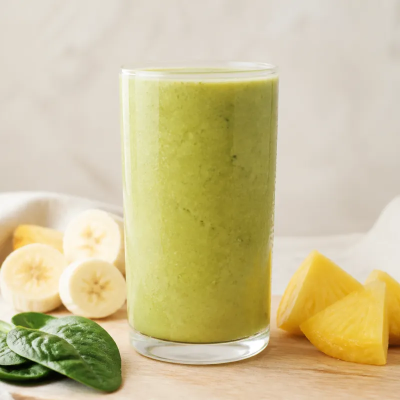 Banana Pineapple Smoothie with Coconut Water