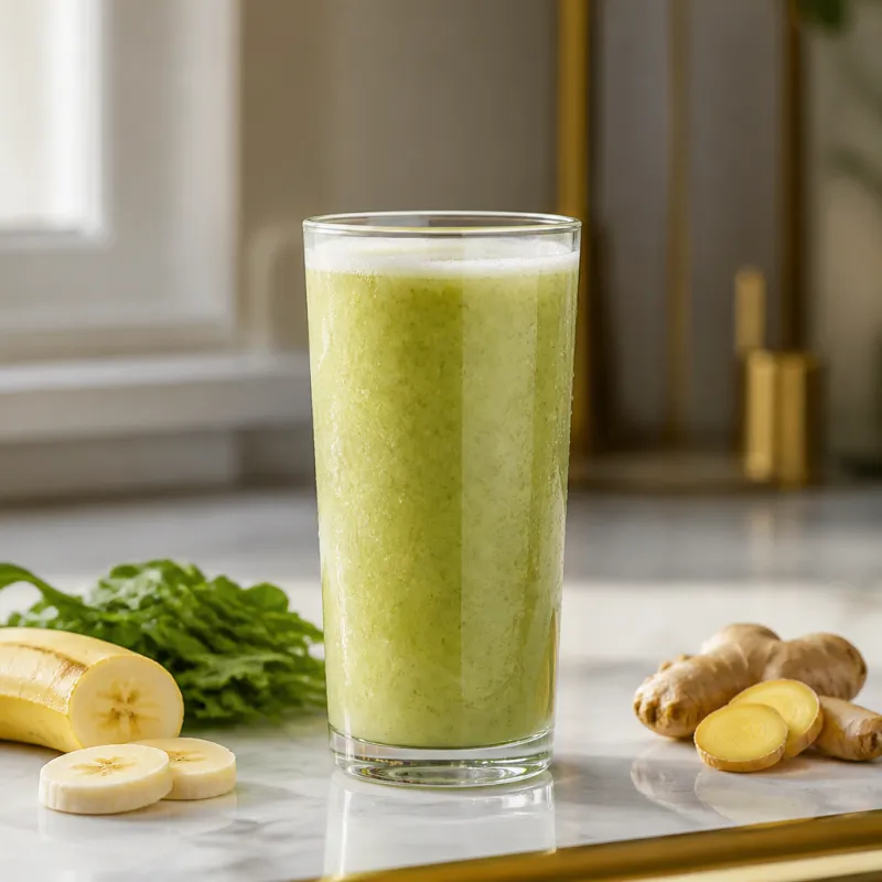 Banana Rocket Smoothie with Ginger