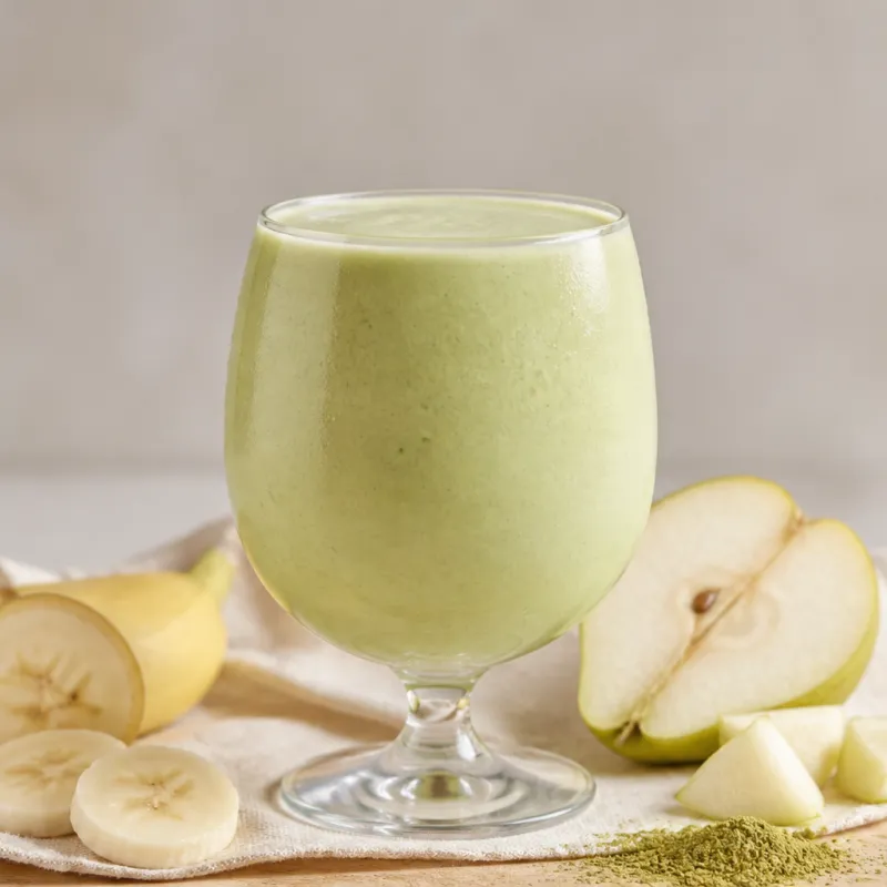 Banana Yoghurt Smoothie with Matcha