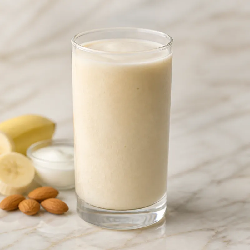 Banana Almond Milk Smoothie with Yoghurt