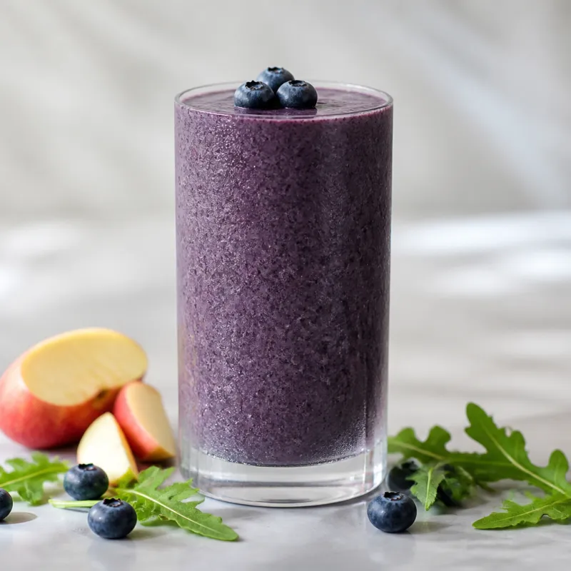 Blueberry, Rocket and Apple Smoothie