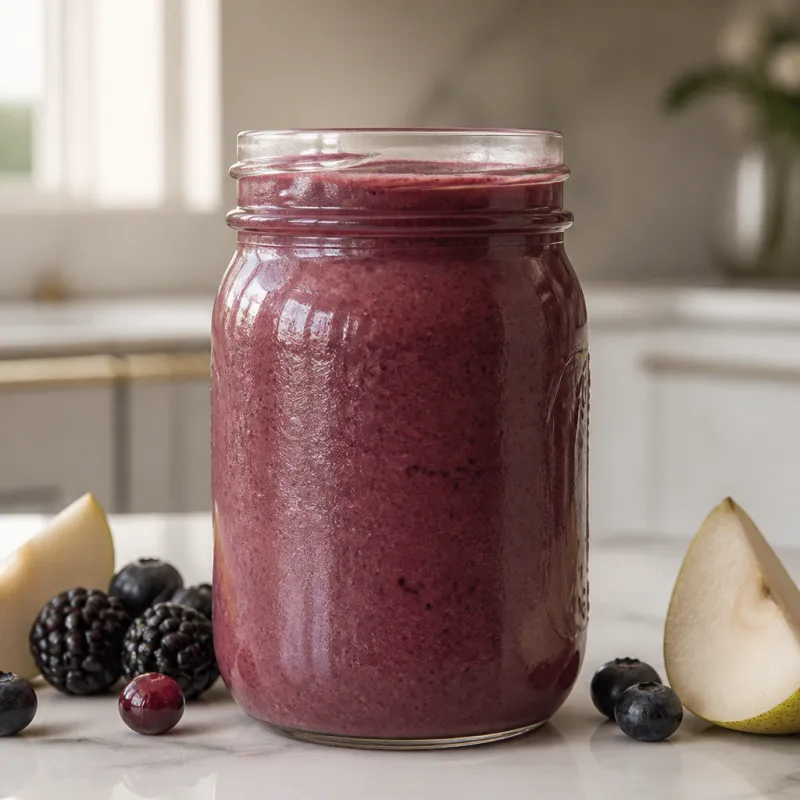 Beeren-Joghurt-Smoothie mit Kokosmilch