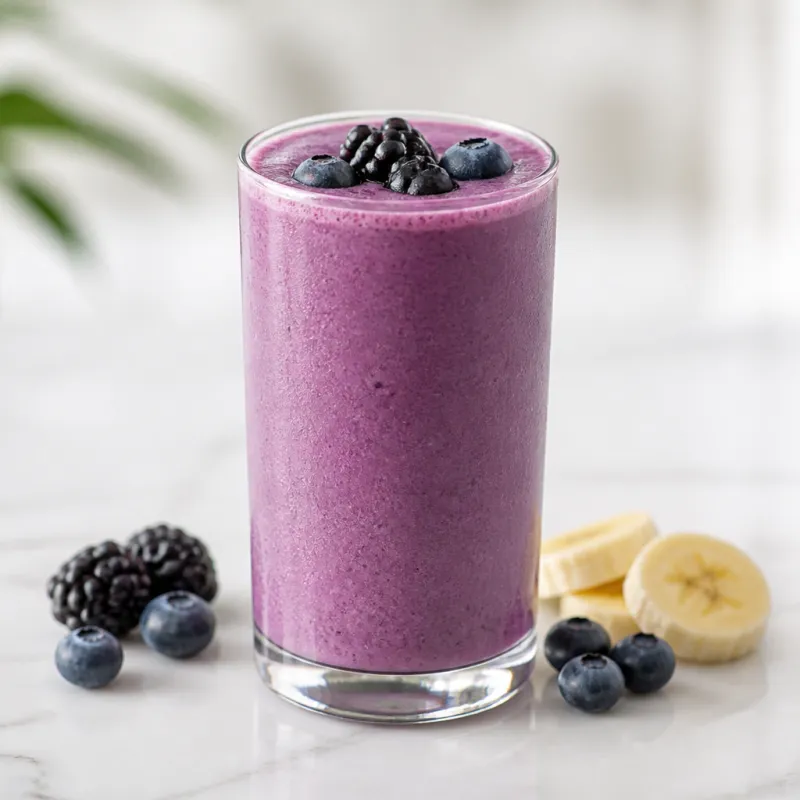 Berry Yogurt Smoothie with Milk