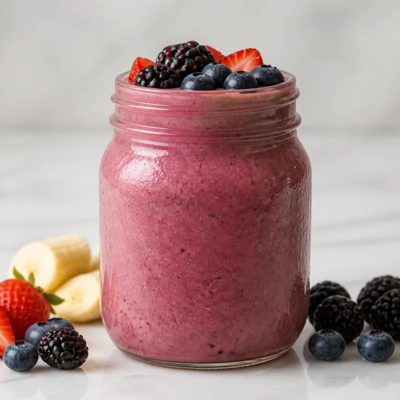 Berry Smoothie with Oat Milk