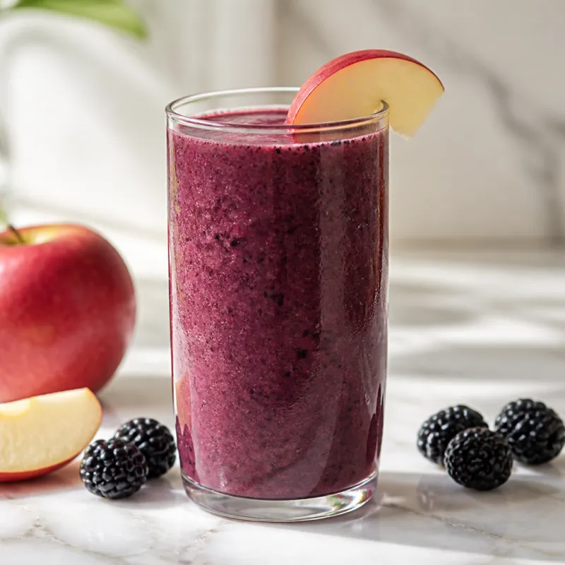 Smoothie de moras y manzana