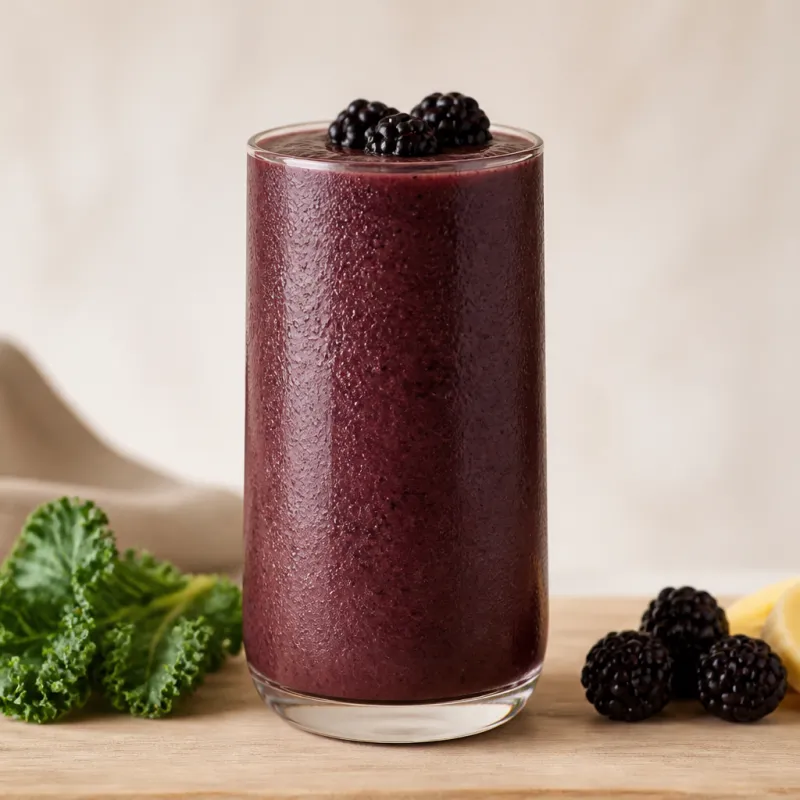 Blackberry Smoothie with Kale