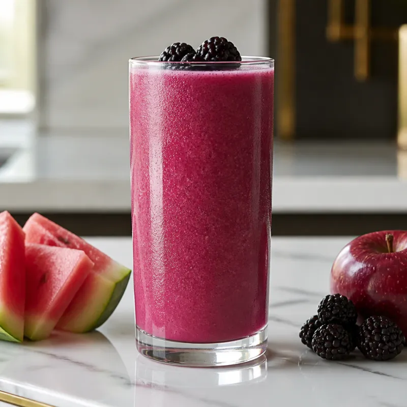 Smoothie de moras con sandía