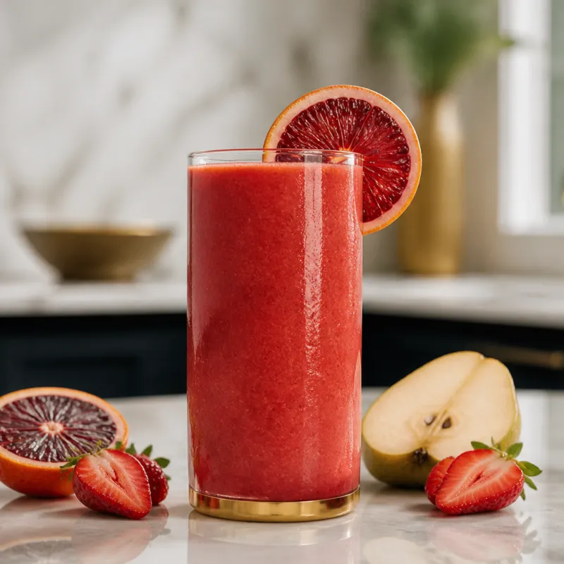 Blood Orange and Strawberry Smoothie