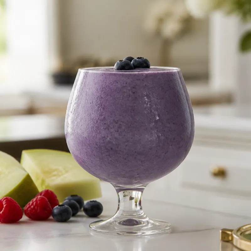 Smoothie de arándanos y melón