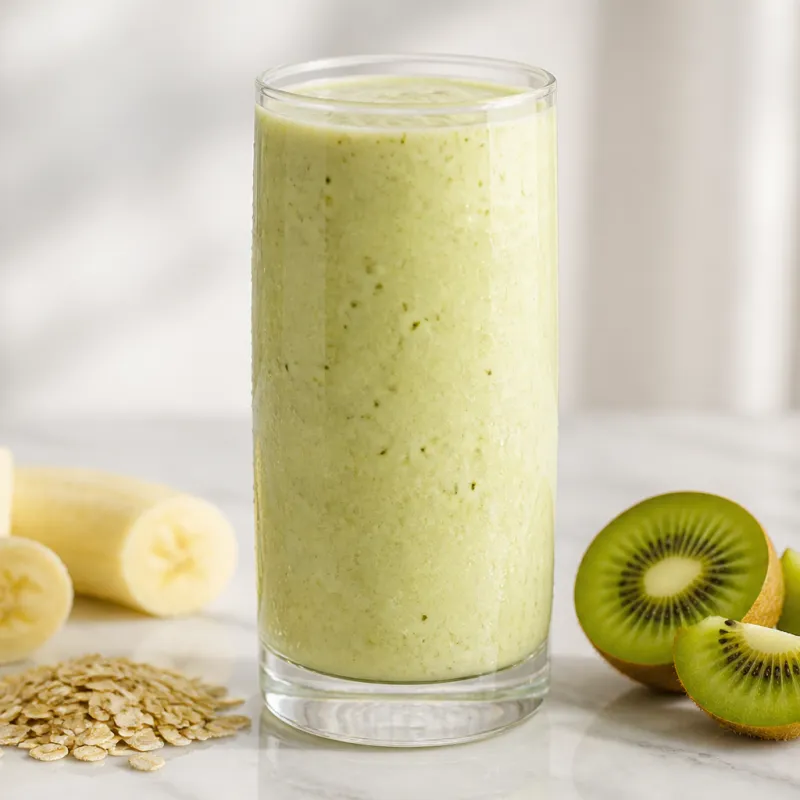 Smoothie de desayuno con kiwi