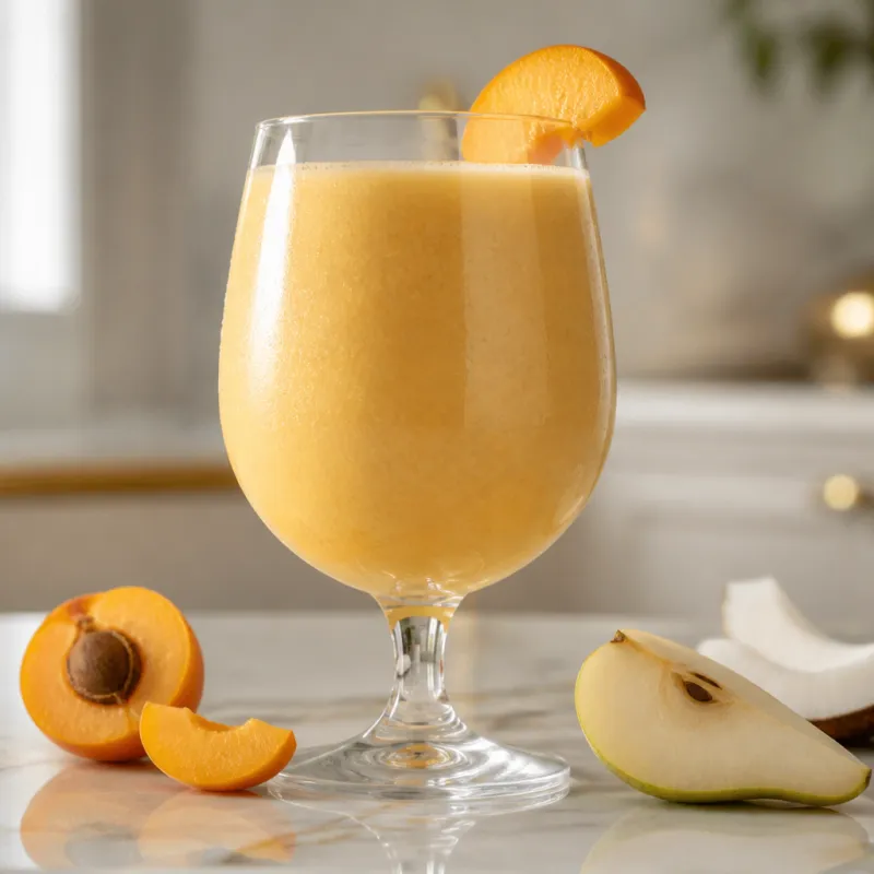 Coconut Pear Apricot Smoothie