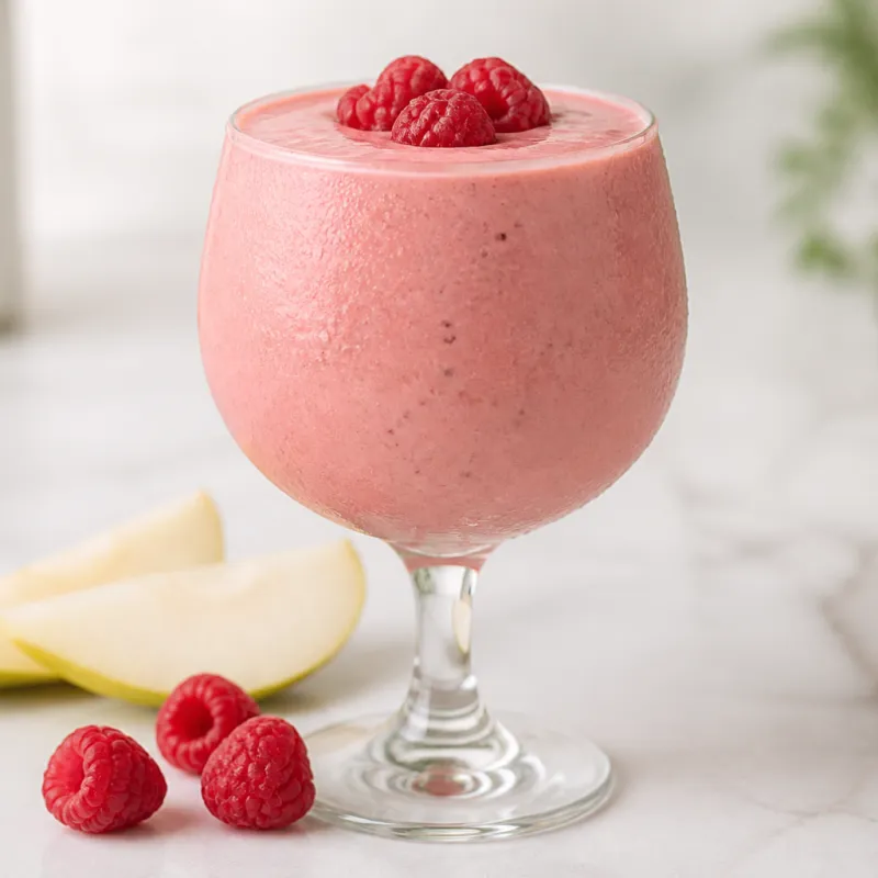 Coconut Raspberry Smoothie with Rice Milk