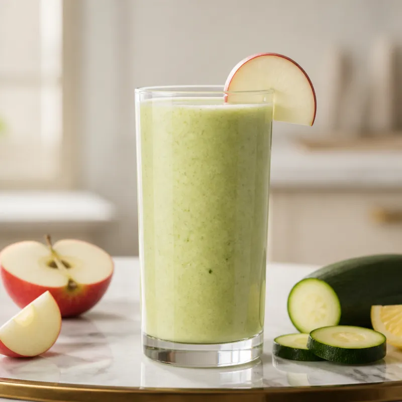 Smoothie de calabacín y manzana